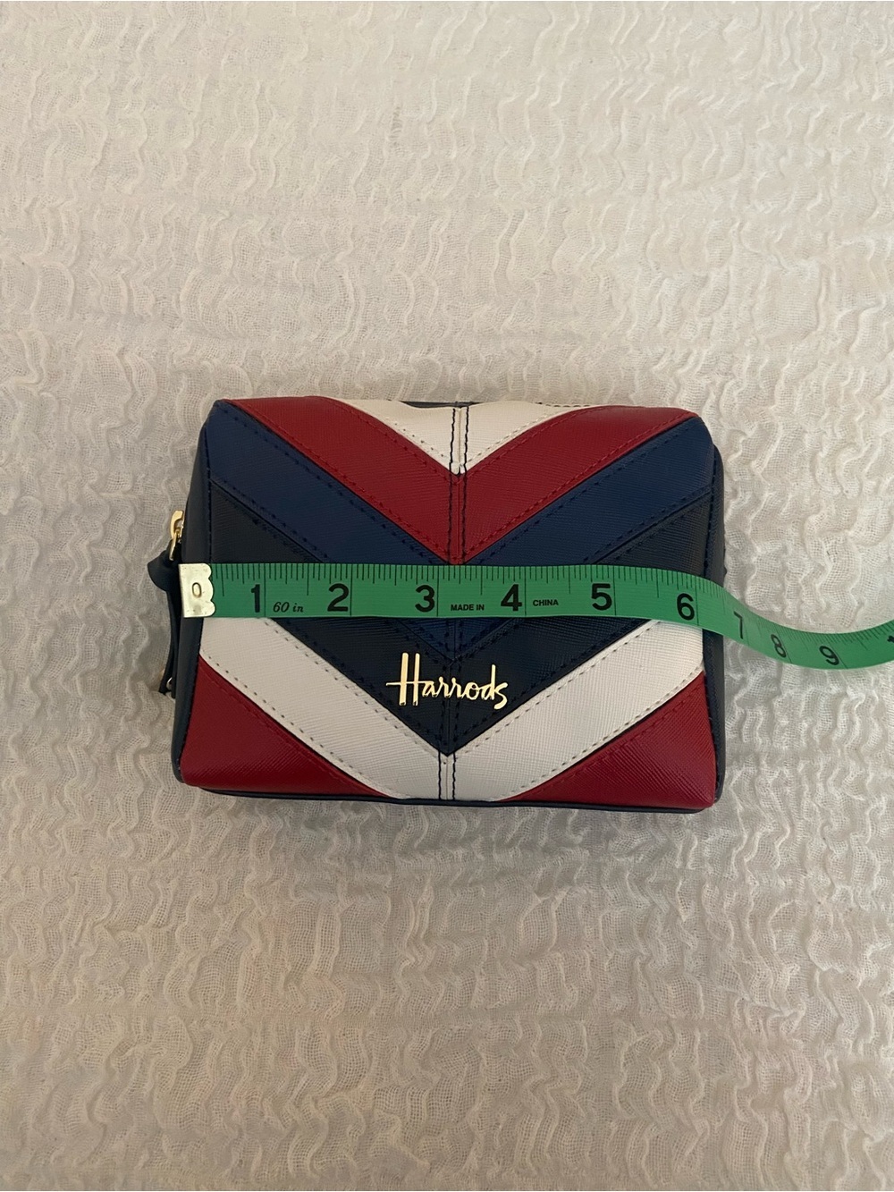 HARRODS STRIPED POUCH - Picture 5 of 6